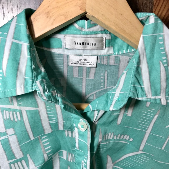 Van Heusen oversized top blue pullover top - Picture 3 of 7